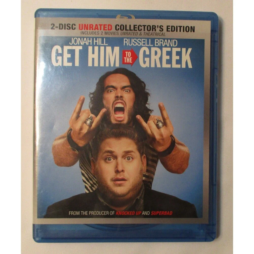 Get Him to the Greek (Blu-ray Disc, 2010) Theatrical Unrated Disc Only Very Good